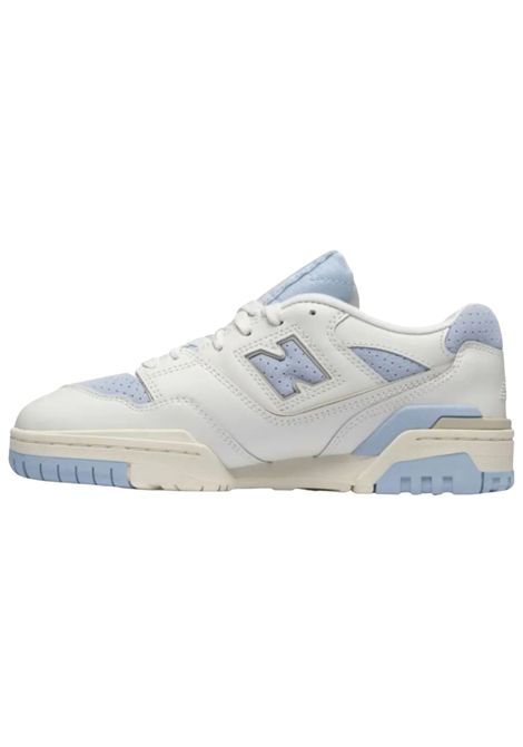 Unisex white/light blue leather shoes NEW BALANCE | PHB550LB/PIABIANCO/AZZURRO